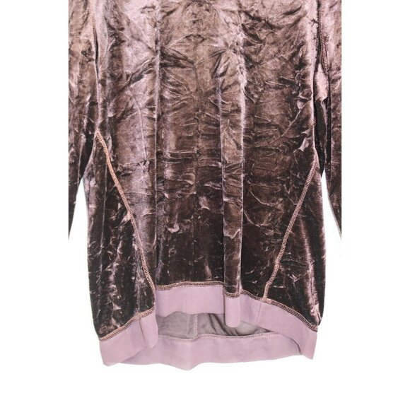 Simply Vera Wang Brown Velvet Long Sleeve Tunic-Size Medium-Soft-Washable - Picture 2 of 11